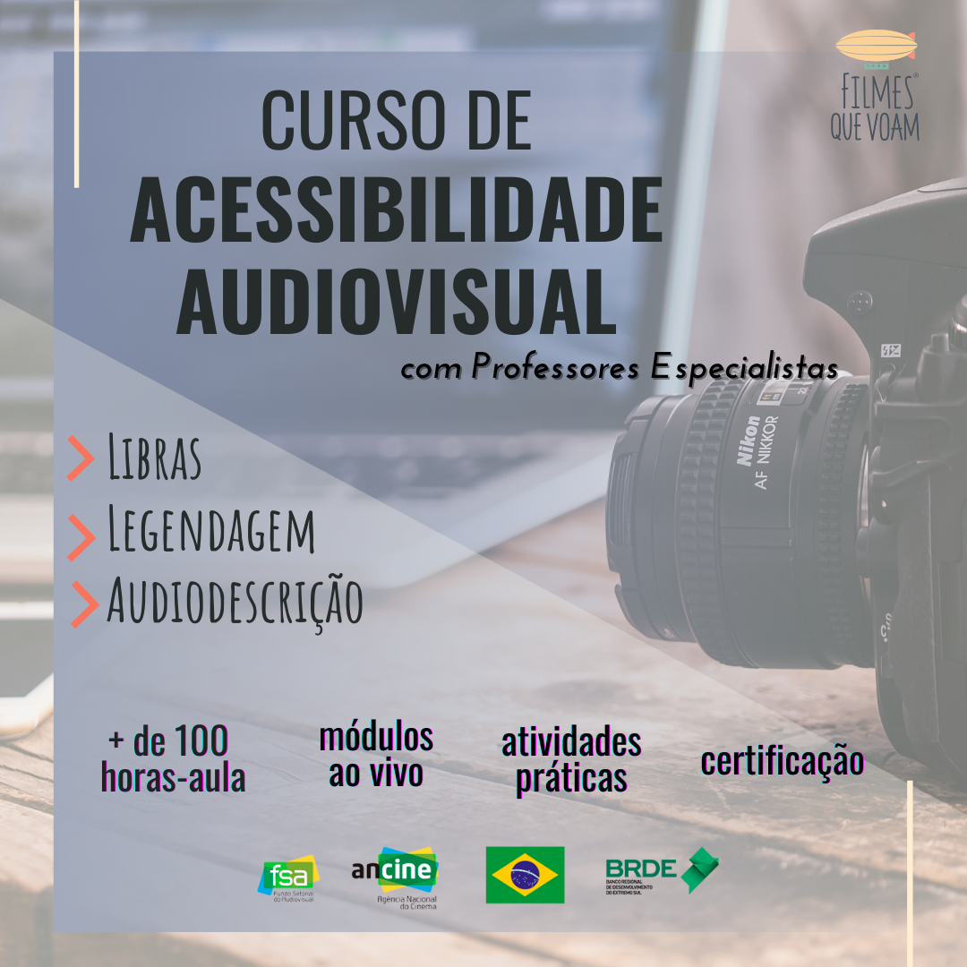 banner do Curso de Acessibilidade Audiovisual